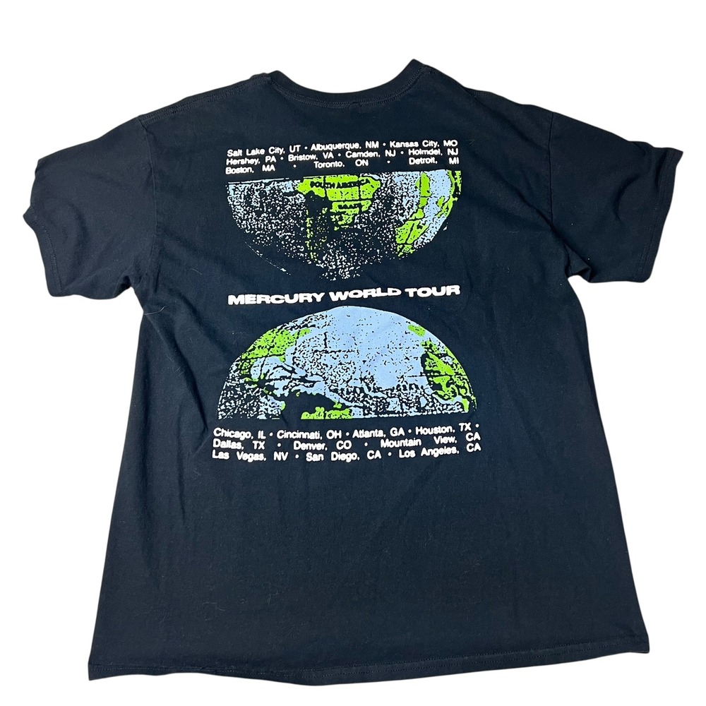 Imagine Dragons Mercury World Tour 2022 Black Graphic T-Shirt Mens Large L - Picture 2 of 6